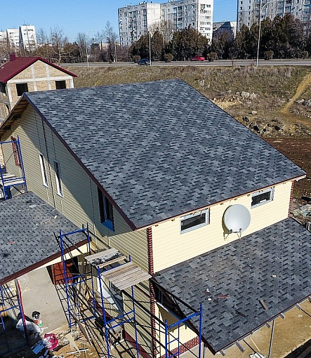 Гибкая черепица, серия PREMIUM, коллекция ГЕНУЯ, цвет Канноли - 1