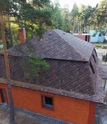 Гибкая черепица, серия PREMIUM, коллекция ГЕНУЯ, цвет Амаретто - 4