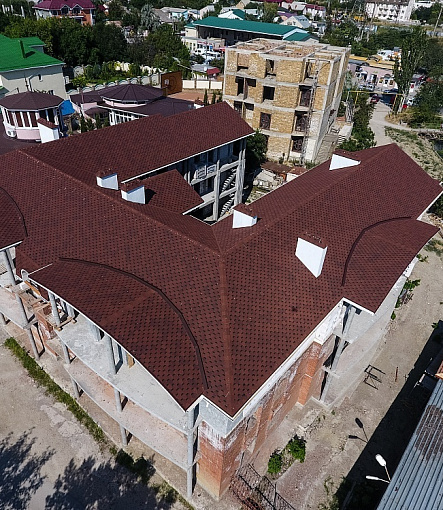 Гибкая черепица, серия STANDARD, коллекция СОТА, цвет Красный - 5