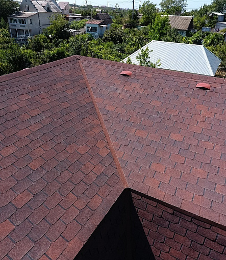 Гибкая черепица, серия STANDARD, коллекция КРОНА, цвет Красный - 6